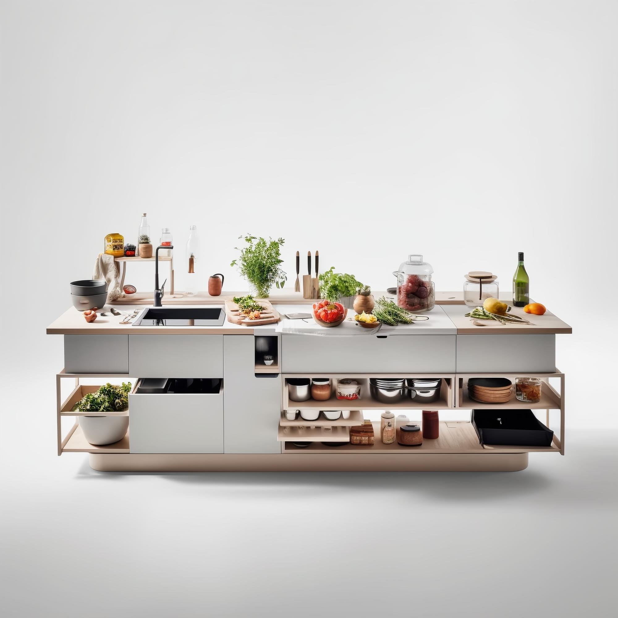 Interior de cocina para talleres